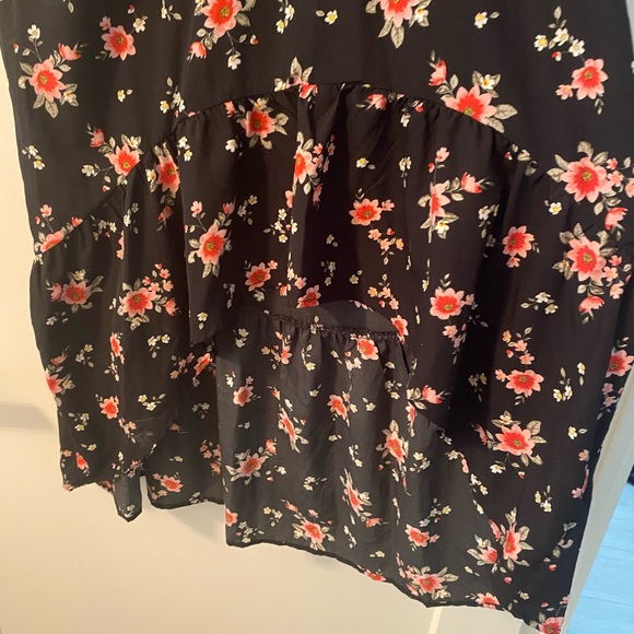 Floral dress with spaghetti straps - high low style - Picture 2 of 3